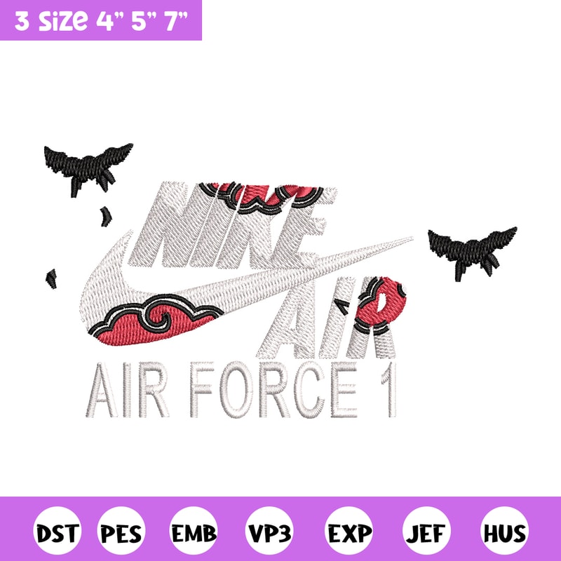 Nike itachi embroidery design, Naruto embroidery, Nike design,Embroidery file,Embroidery shirt,Digital download.jpg