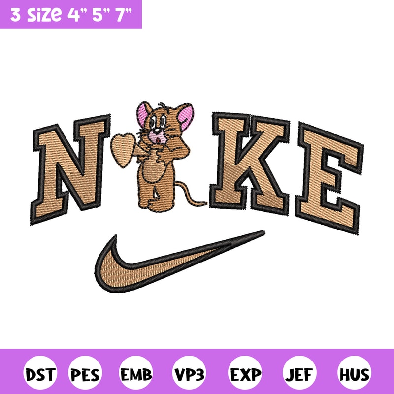 Nike jerry embroidery design, Jerry embroidery, Nike design, Embroidery shirt, Embroidery file, Digital download.jpg