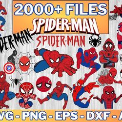 2000+ spiderman svg, spiderman png files, spider man svg bundle, spidey svg, baby spiderman vector, instant download