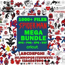 1000+ spiderman svg, spiderman png files, spider man svg bundle, spidey svg, baby spiderman vector, instant download