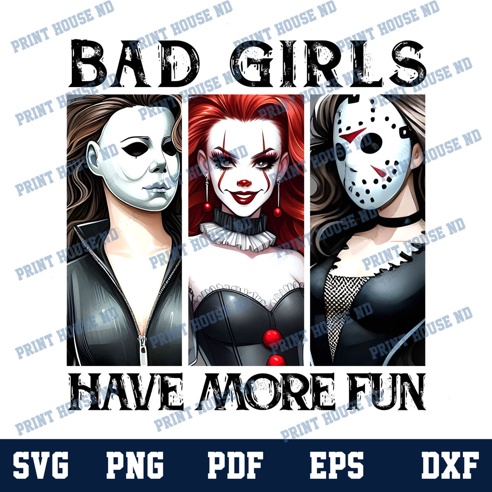 Bad Girls Have More Fun Png Friends Horror Characters Png Horror Png Horror Movie Killers Png Scary Png 0
