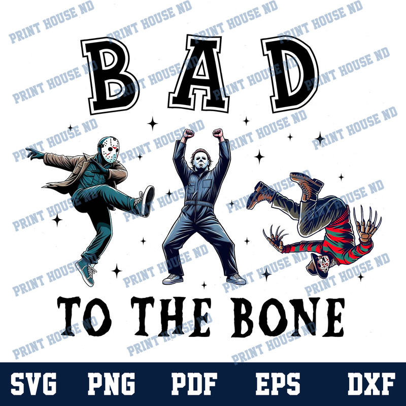 Bad To The Bone Png Horror Character Png Horror Life Png Scary Movie Png Happy Halloween Png Killer Friends Png 0
