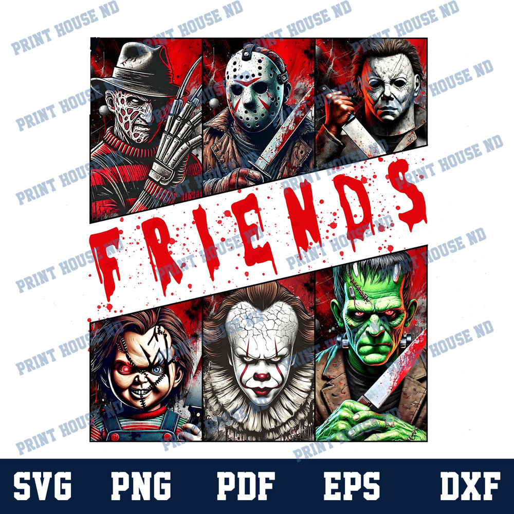 Friends Horror Characters Png Happy Halloween Gift Png Horror Movie Killers Png Scary Png Halloween Png 0