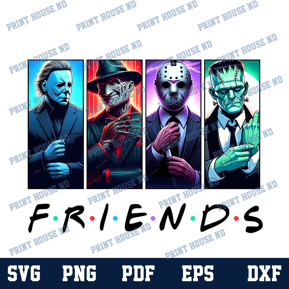 Friends Horror Characters Png Horror Movie Killers Png Scary Png Halloween Png Friend Horror Png 0
