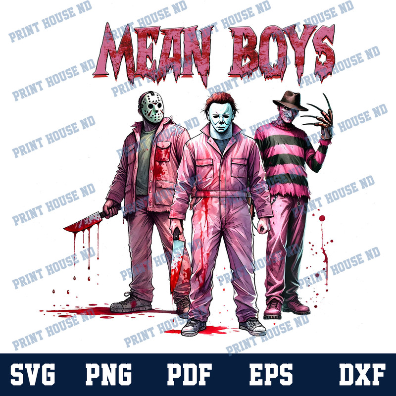 Mean Boys Horror Characters Png Friends Horror Characters Png Horror Png Horror Movie Killers Scary Png Svg 0