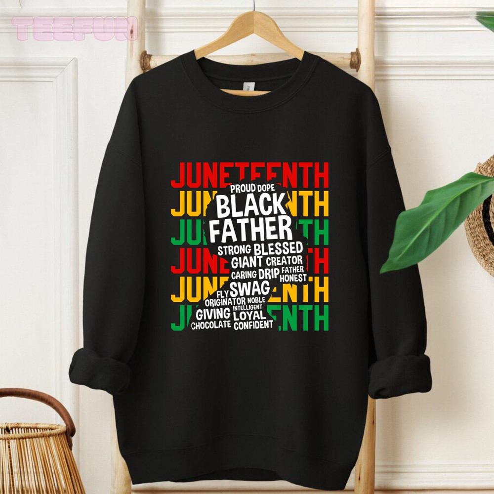 Juneteenth Men Typography_original_Hoodie_Black.jpg