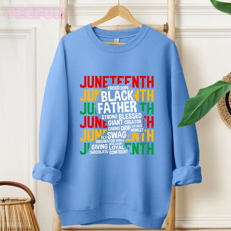 Juneteenth Men Typography_original_Hoodie_Blue.jpg