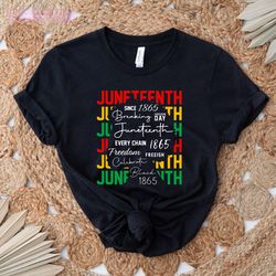 juneteenth women typography: black pride t-shirts, empowering tees, women's graphic shirts, afro fashion tops