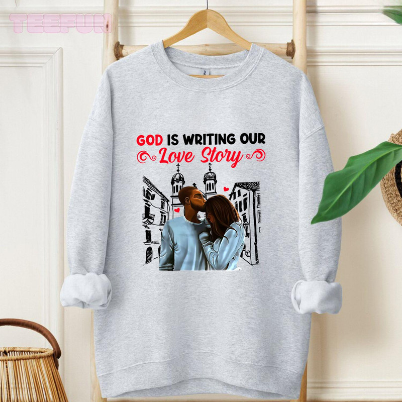 God is writing our_regular_Hoodie_Gray.jpg