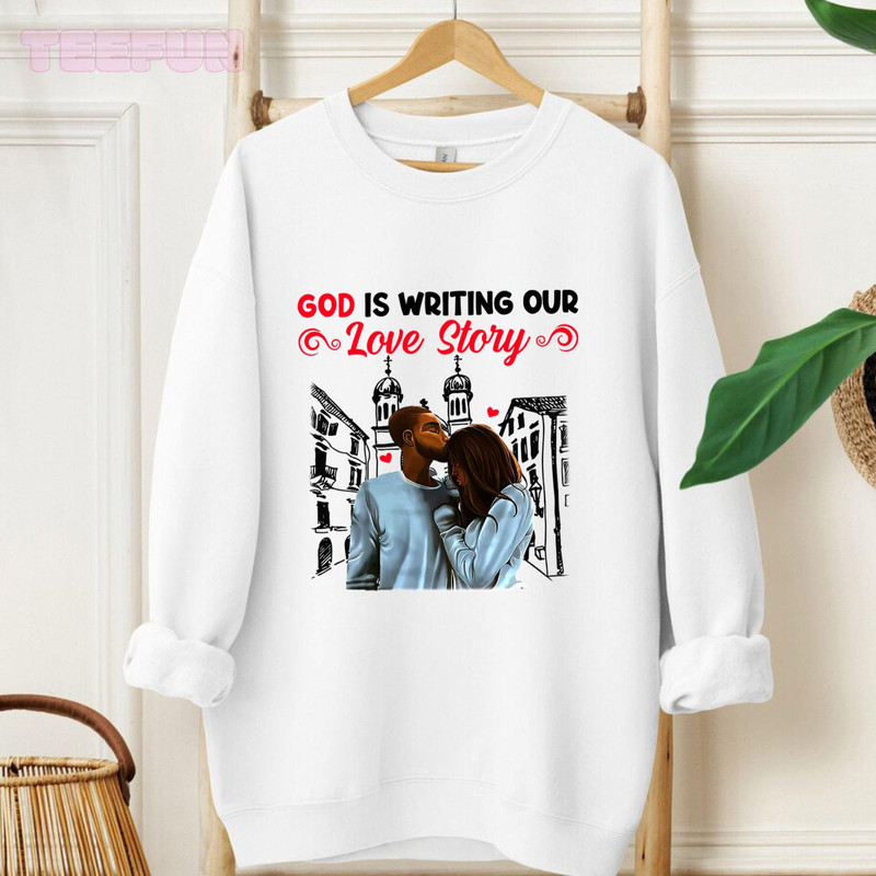 God is writing our_regular_Hoodie_White.jpg