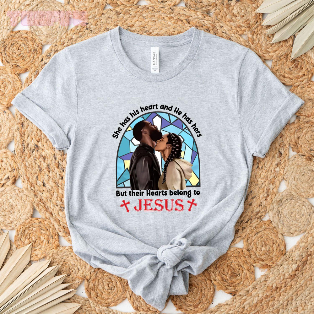 She Has His Heart and He Has Hers_original_Classic T-Shirt_Gray.jpg