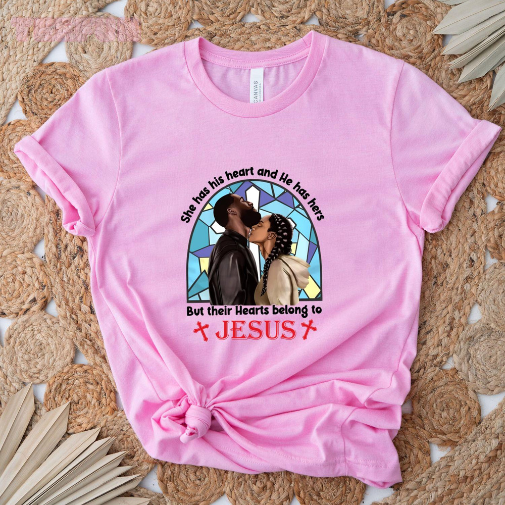 She Has His Heart and He Has Hers_original_Classic T-Shirt_Pink.jpg