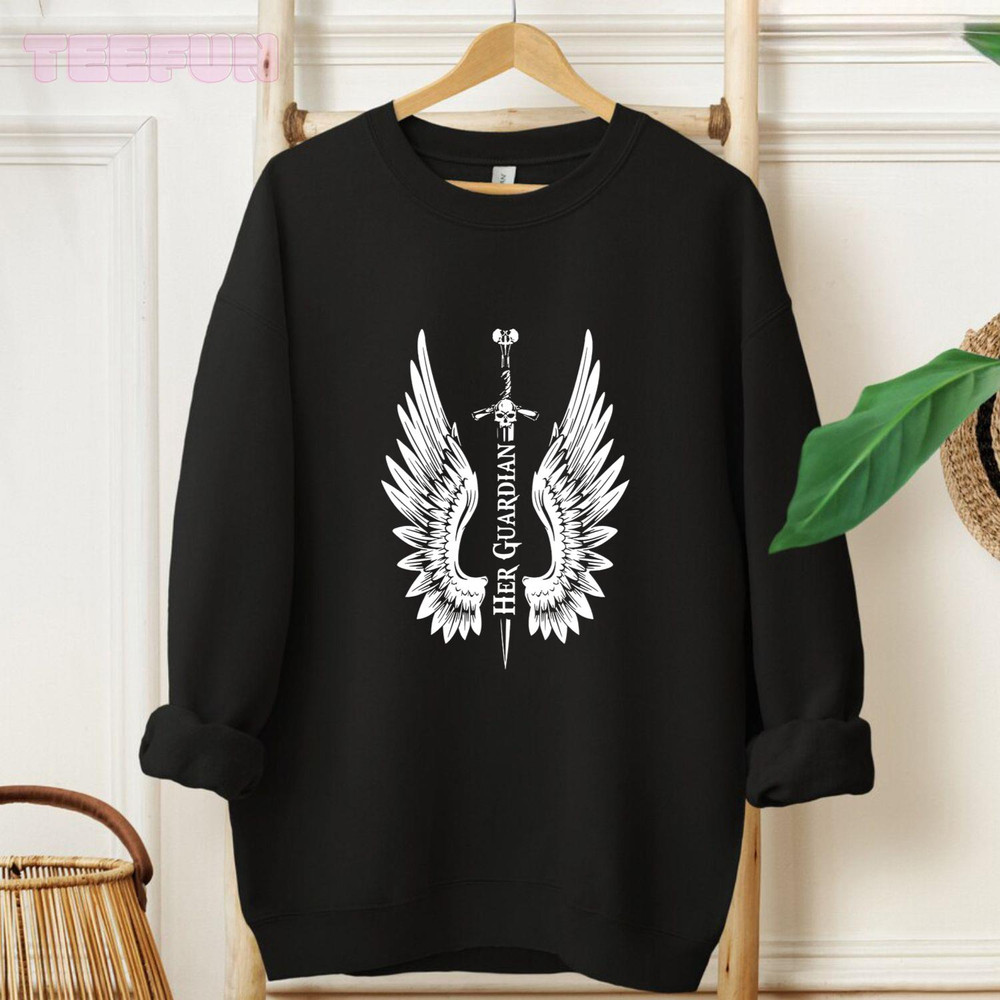 Her Guardian - Perfect Couple Matching Shirts_2_original_Hoodie_Black.jpg