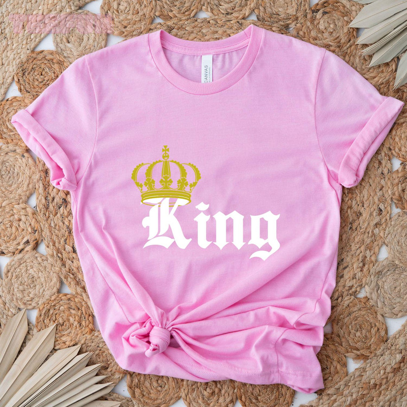 King-Queen - Perfect Couple Matching Shirts_original_Classic T-Shirt_Pink.jpg