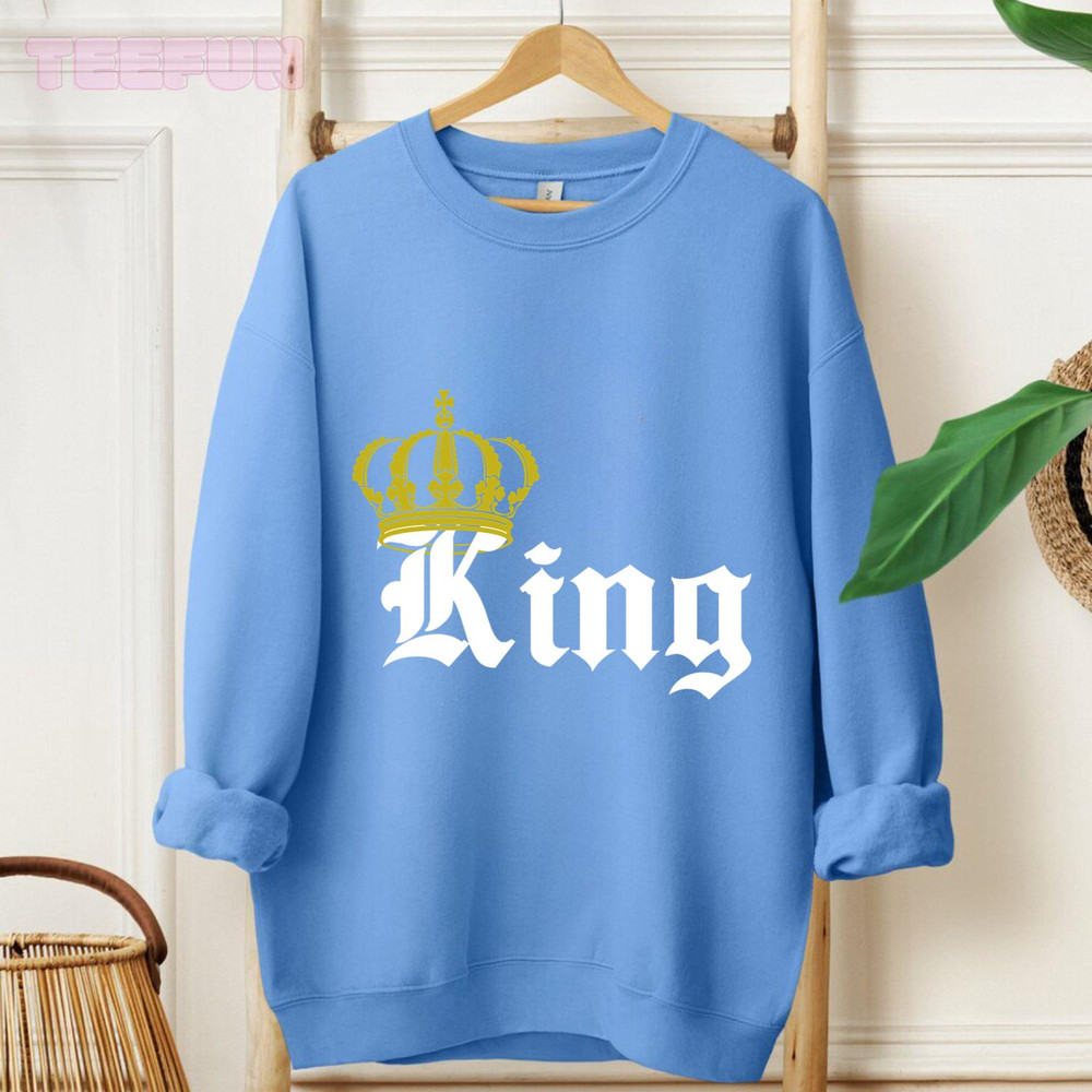 King-Queen - Perfect Couple Matching Shirts_original_Hoodie_Blue.jpg