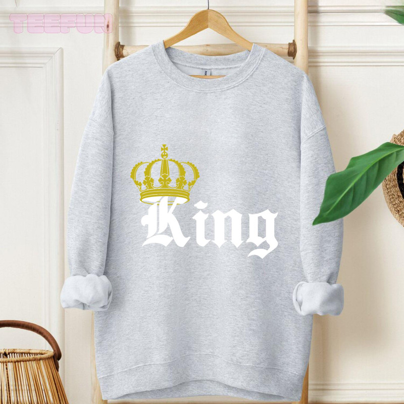 King-Queen - Perfect Couple Matching Shirts_original_Hoodie_Gray.jpg