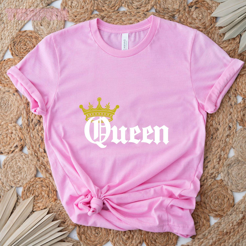 Queen-King - Perfect Couple Matching Shirts_original_Classic T-Shirt_Pink.jpg