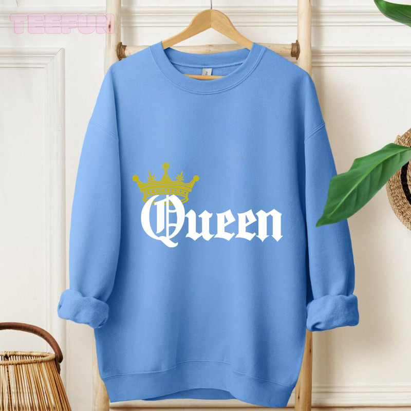 Queen-King - Perfect Couple Matching Shirts_original_Hoodie_Blue.jpg