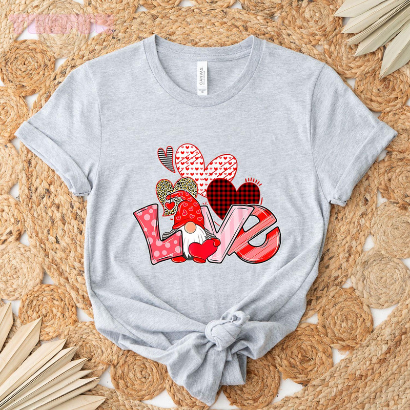 Love Valentine Gnome_original_Classic T-Shirt_Gray.jpg