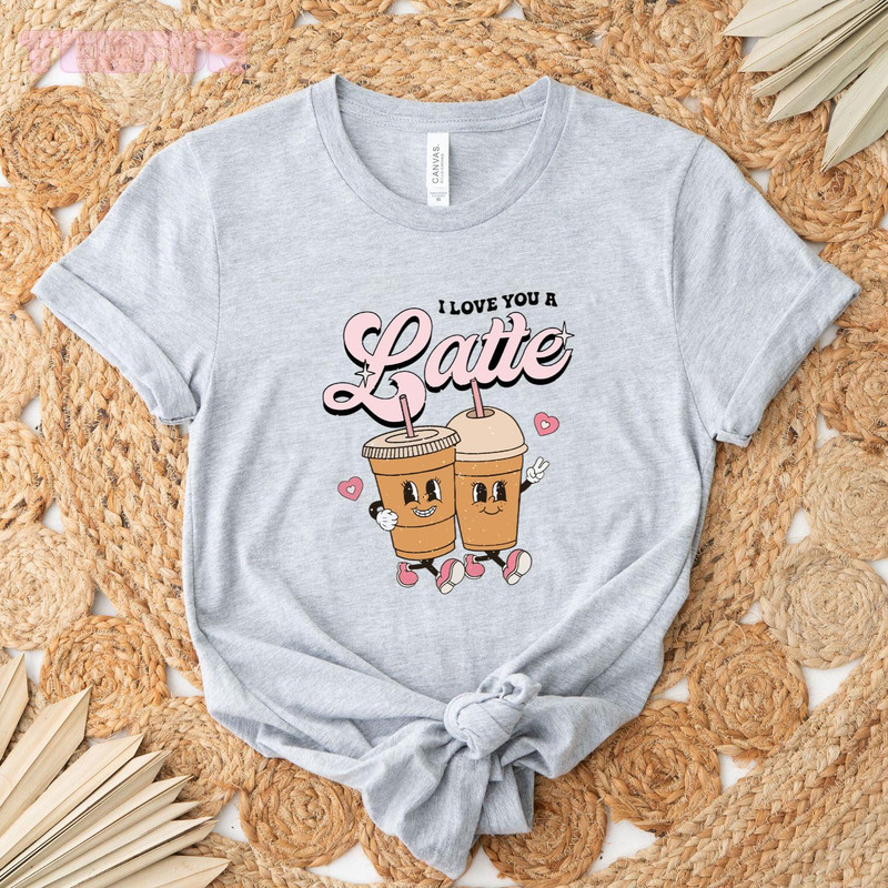 I love you a latte Valentine_original_Classic T-Shirt_Gray.jpg