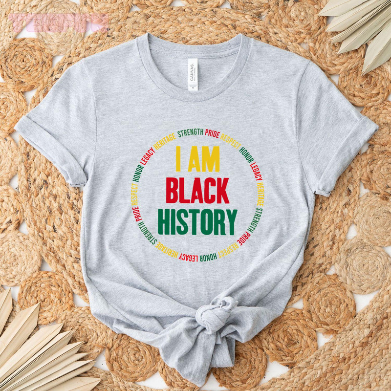 I Am Black History_3_regular_Classic T-Shirt_Gray.jpg