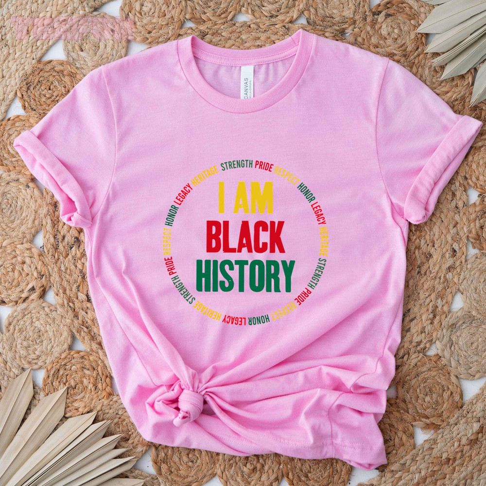 I Am Black History_3_regular_Classic T-Shirt_Pink.jpg