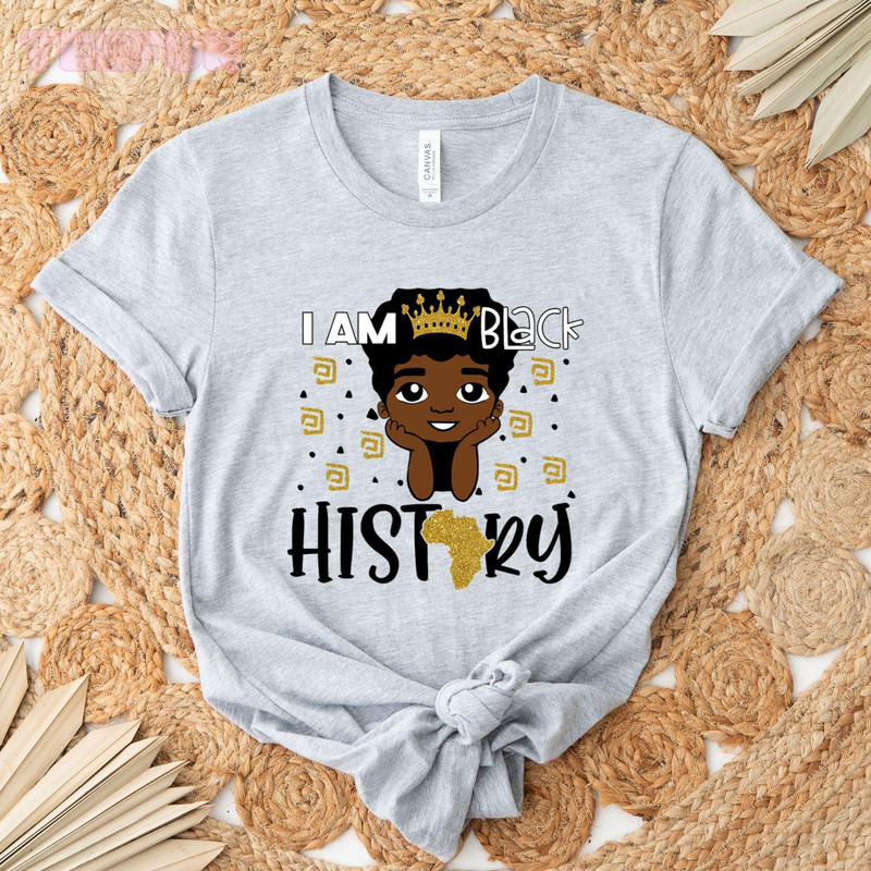 I Am Black History_2_regular_Classic T-Shirt_Gray.jpg