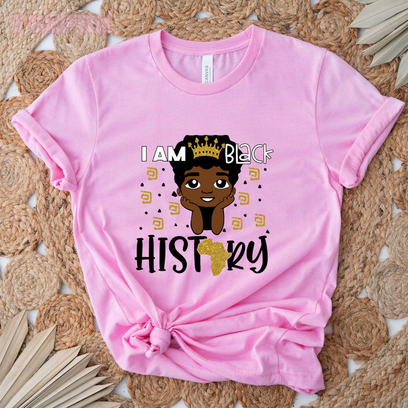 I Am Black History_2_regular_Classic T-Shirt_Pink.jpg