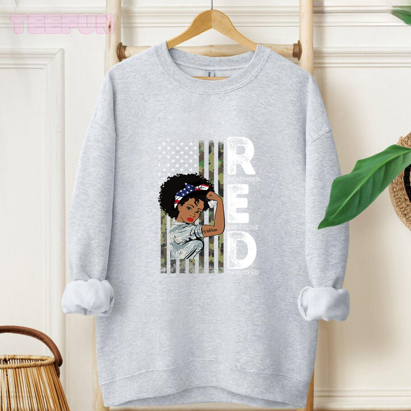 African American Female Veteran Support All US Veteran Shirt_regular_Hoodie_Gray.jpg