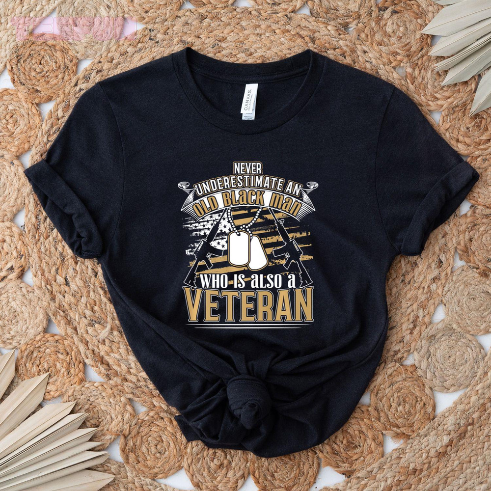 African American Military Veteran Black History design_regular_Classic T-Shirt_Black.jpg