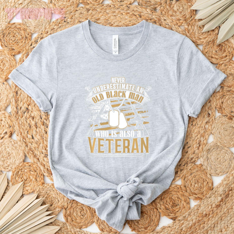 African American Military Veteran Black History design_regular_Classic T-Shirt_Gray.jpg