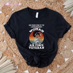 air force veteran t-shirt: proudly served as an african american veteran