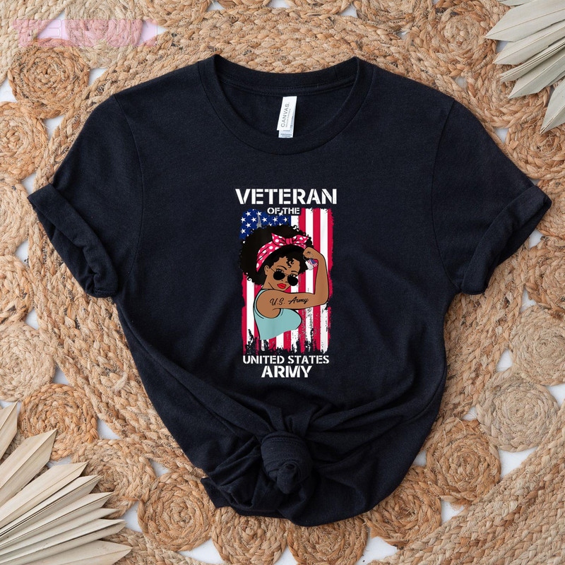 Black Woman United States Arimy_original_Classic T-Shirt_Black.jpg