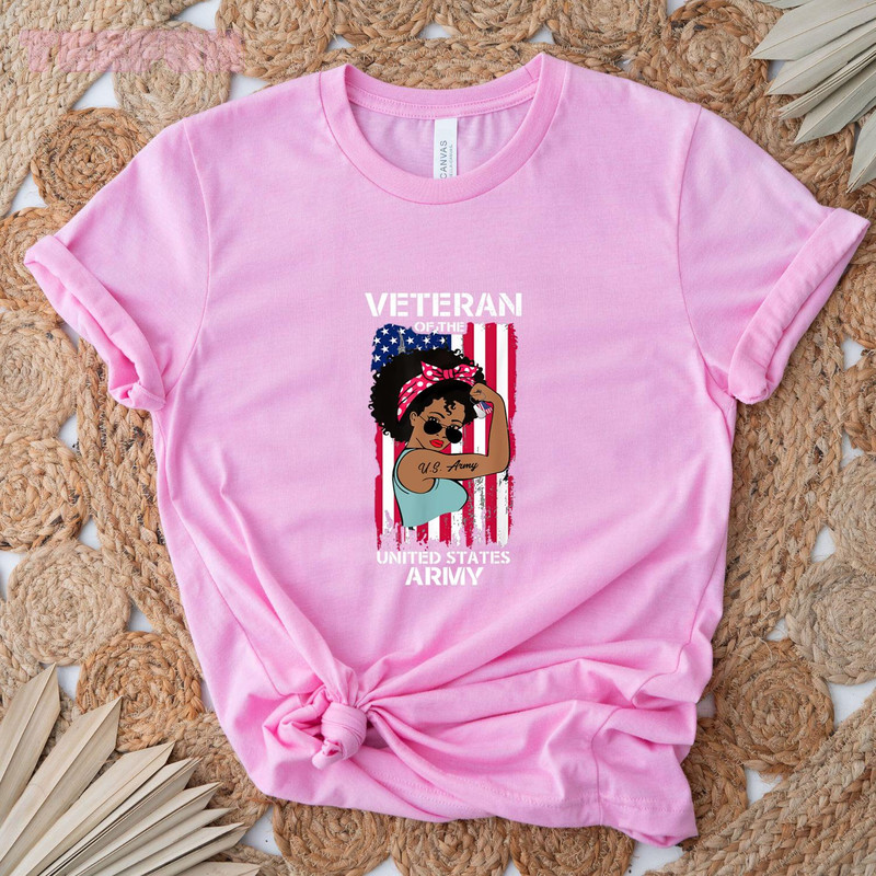 Black Woman United States Arimy_original_Classic T-Shirt_Pink.jpg
