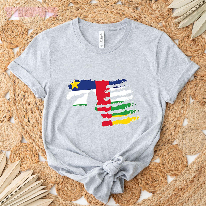 central african republic Soldier Salute Veteran Patriot_regular_Classic T-Shirt_Gray.jpg