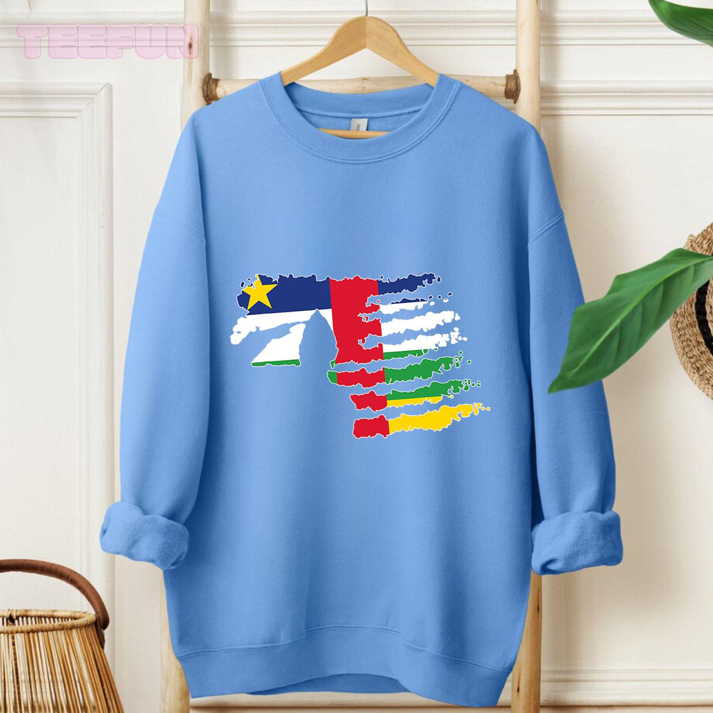 central african republic Soldier Salute Veteran Patriot_regular_Hoodie_Blue.jpg