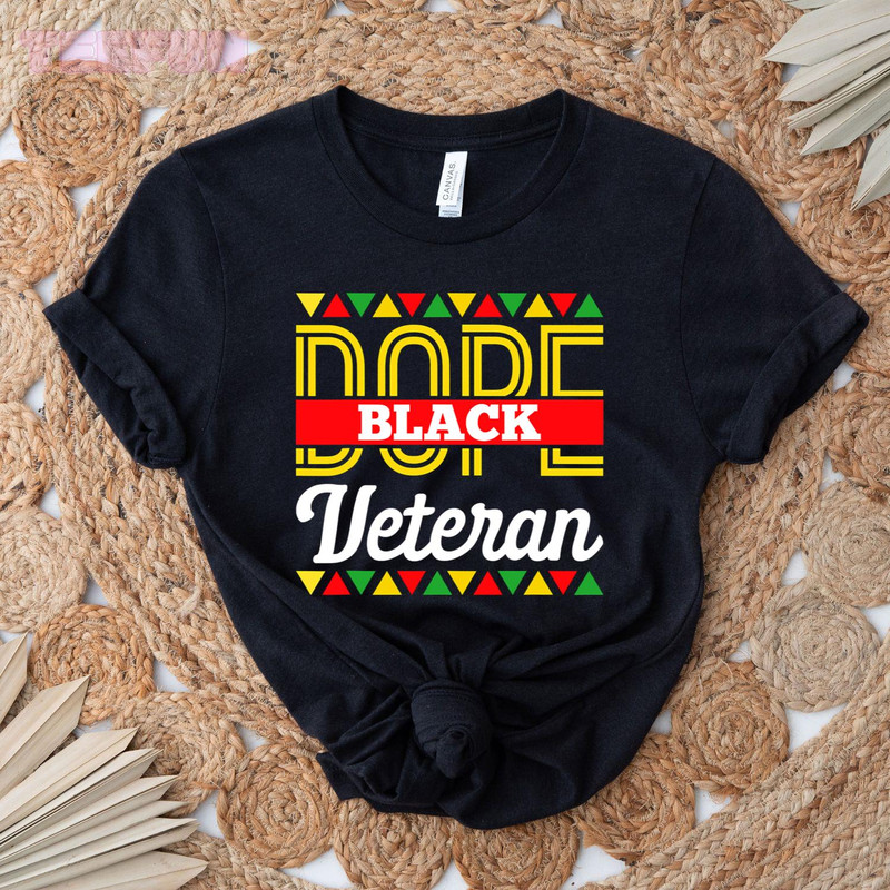 Dope Black Veteran African American Pride BLM Veteran_regular_Classic T-Shirt_Black.jpg