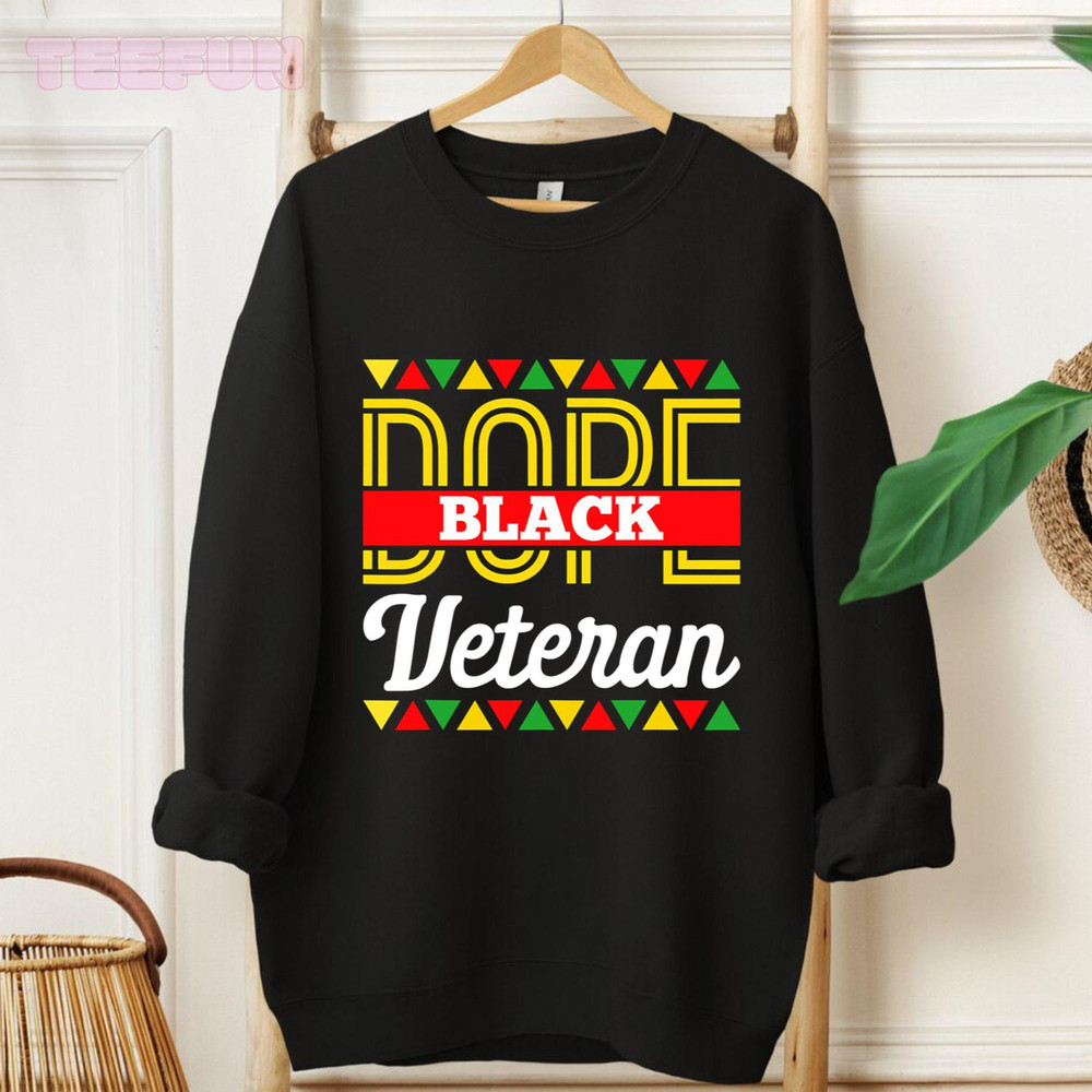 Dope Black Veteran African American Pride BLM Veteran_regular_Hoodie_Black.jpg