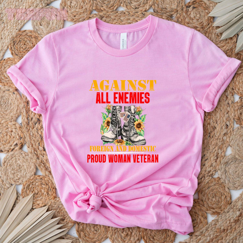 Proud woman veteran_1_original_Classic T-Shirt_Pink.jpg