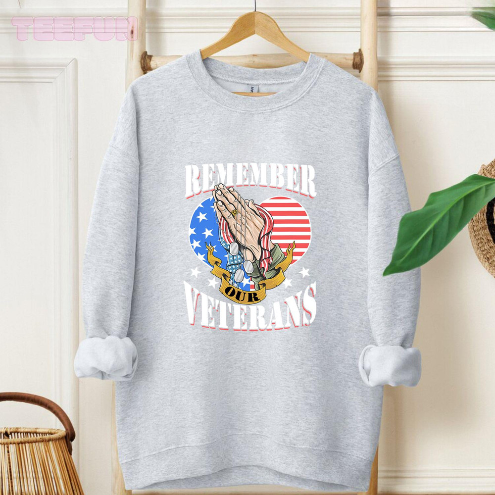 Rememner Our Veterans US Flag for Veteran Day_original_Hoodie_Gray.jpg