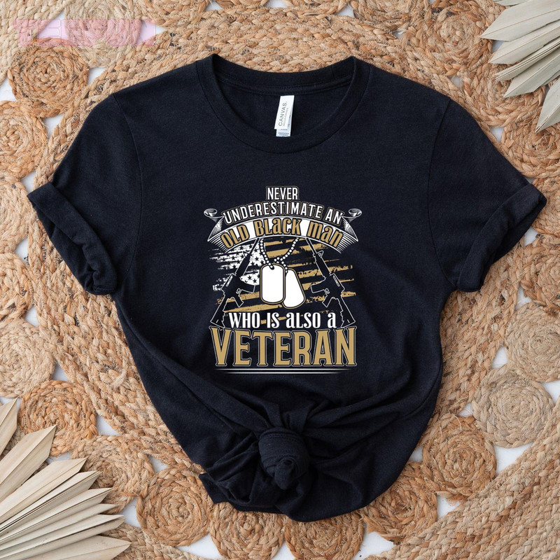 Veteran Old Black Woman_regular_Classic T-Shirt_Black.jpg