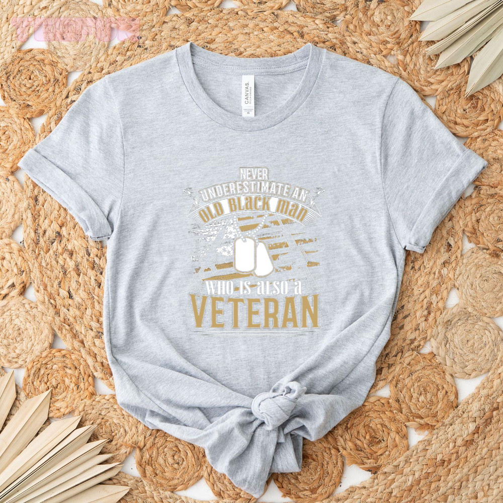 Veteran Old Black Woman_regular_Classic T-Shirt_Gray.jpg