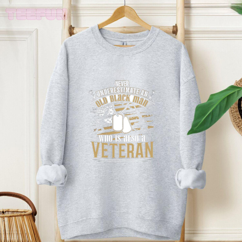 Veteran Old Black Woman_regular_Hoodie_Gray.jpg