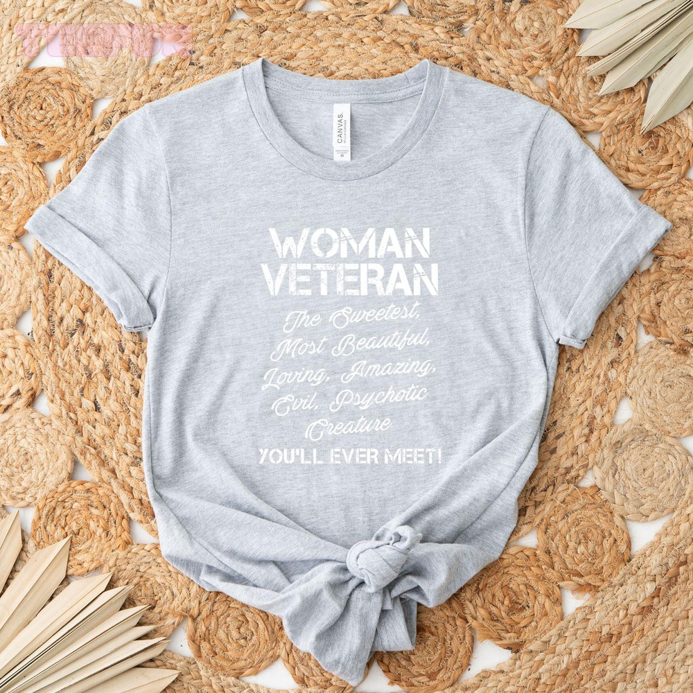 Woman veteran_original_Classic T-Shirt_Gray.jpg