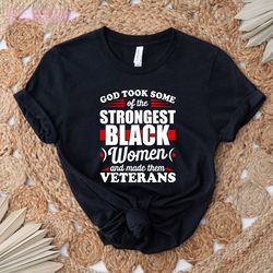 women's black veterans matter: african american black women tee