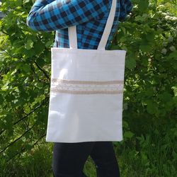 Tortoise Daily Canvas Bag, Plastic Reduction, Environmental Protection, Love the Earth, white tote bag with a pocket