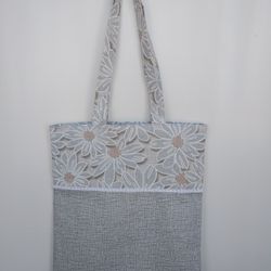 Daily Canvas Bag, one-shoulder environmental protection three-dimensional canvas Strong reusable cotton bag chamomile
