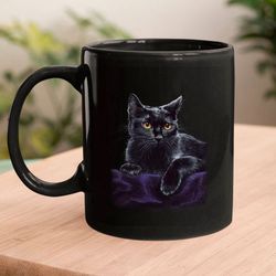 black cat mug mugs