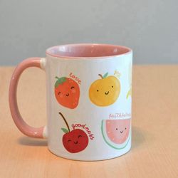 smiling fruit of the spirit coffee mug| 11oz| galatians 5:22-23