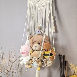 The Perfect Addition to Your Kid Room with our Unique Macrame Toy Hammock